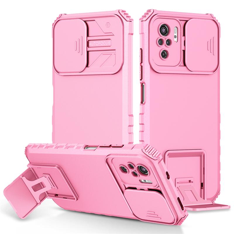 Для Xiaomi Poco M5S чехол Push Pull Camera Protection Phone Case для Poco M5S 4G M5 S M5S 6.43 Stand Противоударный бронированный чехол на заднюю панель