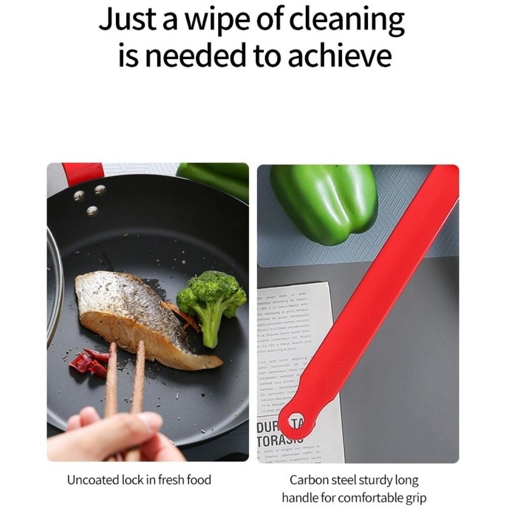 Uncoated Cast Iron Pan Flat Omelette Pan Durable Steak Frying Pan Gas Induction Cooker