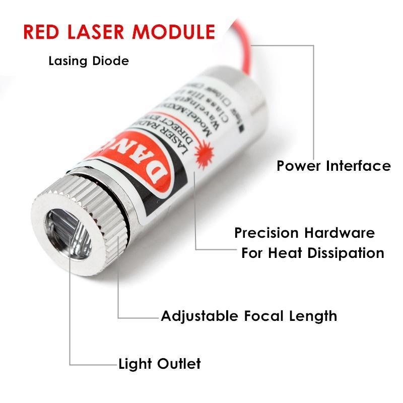 Красный лазерный диодный модуль