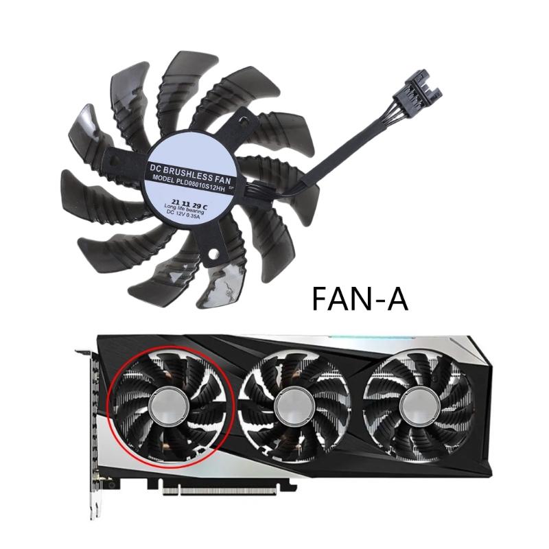 78MM PLD08010S12HH GPU Cooling Fan Replacement for RTX3050 3060 GAMING Graphics Cards Video Card Radiator
