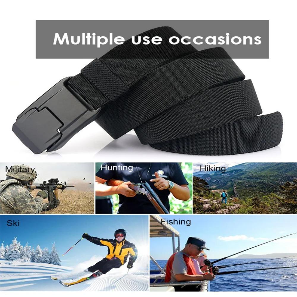 Сверхпрочный эластичный пояс унисекс с жесткой быстросъемной пряжкой, пояс для тренировочных брюк, повседневный