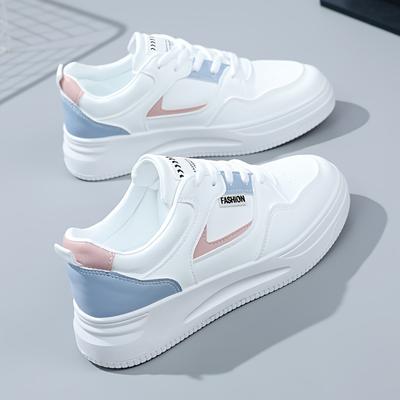 Женские повседневные и модные кроссовки на размер больше, туфли для скейтбординга с буквенными нашивками, низкие туфли на шнуровке