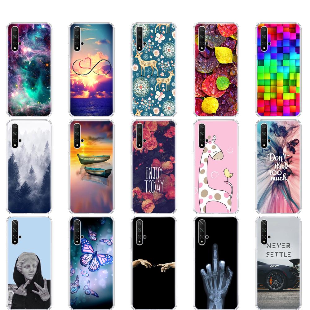 Чехол для Honor 20, силиконовый чехол на заднюю панель телефона для Huawei Honor 20 Pro Lite Honor20 YAL-L21 YAL-L41, роскошный мультяшный чехол
