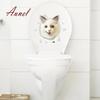 3D термоаппликация с кошкой для ванной, туалета, декора стен