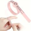 1pc 1-17mm Ring Dimender American Measuring Tool with Magnifying Glass Ring Measuring Tape Ring Soft Ruler