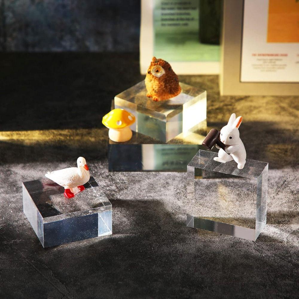 Polished Jewelry Display Riser Stands Solid Crafts Pedestals  Cosmetic Boutique