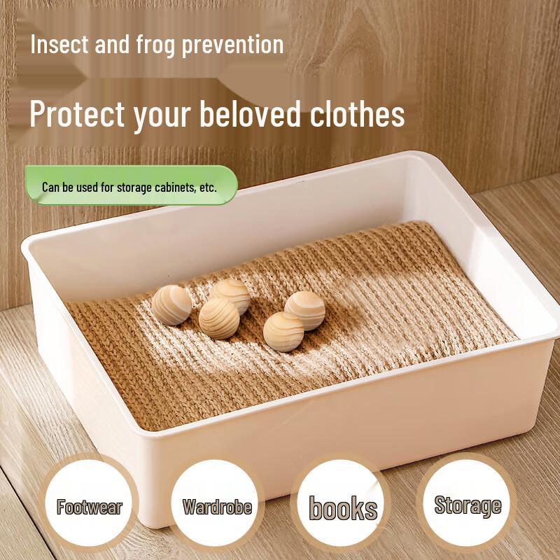 KINBATA Natural Camphor Wood Moth Repellent Balls