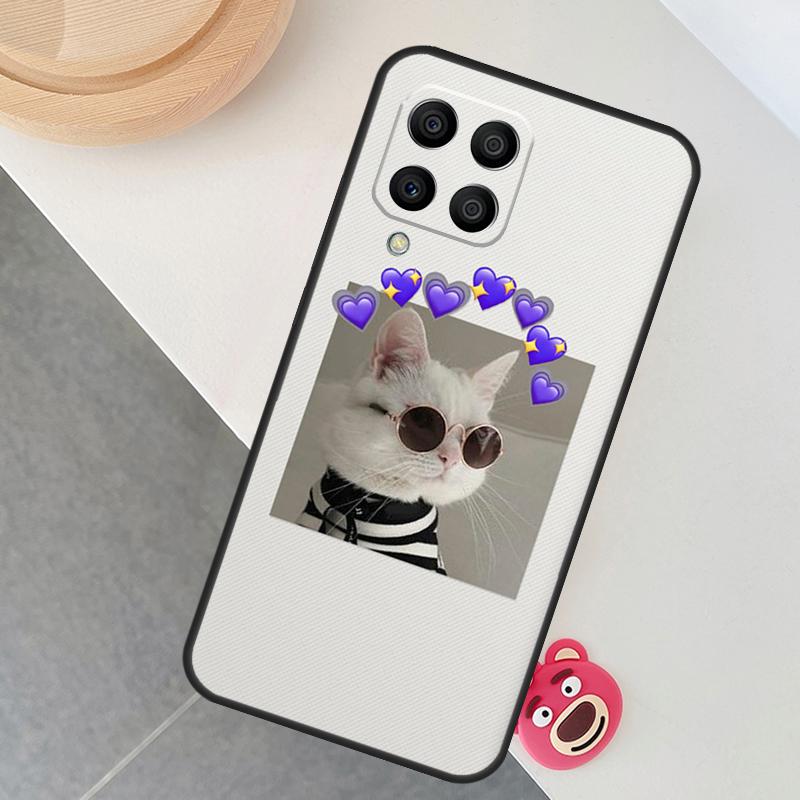 Cute Cat Animals Kitten Case For Samsung Galaxy M12 M32 M52 M15 M35 M55 M31 M56 M36 M16 M06 M13 M33 M53 M14 M34 M54