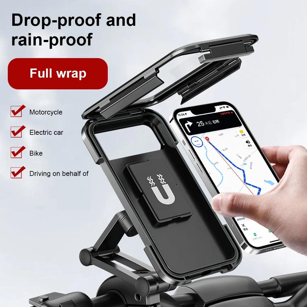 360° Swivel Adjustable Waterproof Motorcycle Bike Mobile Phone Holder Support Universal Bicycle GPS Motorcycle Cellphone Holder