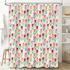 Цветочная шторка для душа Ботанический узор с тюльпанами Водонепроницаемый декор для ванной комнаты Винтажная Рустикальная Эстетика Фермерского дома Домашний текстиль