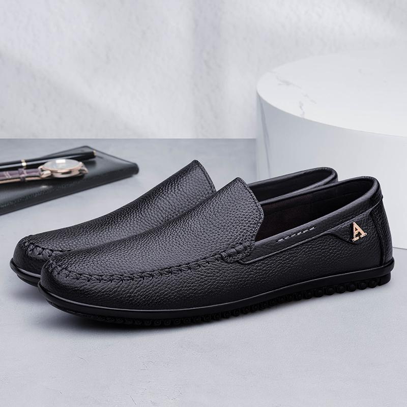 Fashion Leisure Walk Men Casual Shoes Fashion Man Driving Shoes Versatile Leather Men Loafers Summer Moccasins Classic Slip On Men Flats