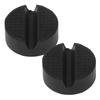 2PCS Circular Rubber Jack Pad Adapter Universal Slotted Car Jack Stand Lifting Protector