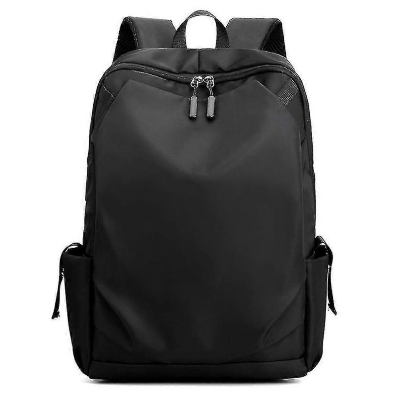 Men Women Solid Large Capacity Backpack Student Laptop Business Bag Outdoor Travel Rucksack With Earphone & Usb Port