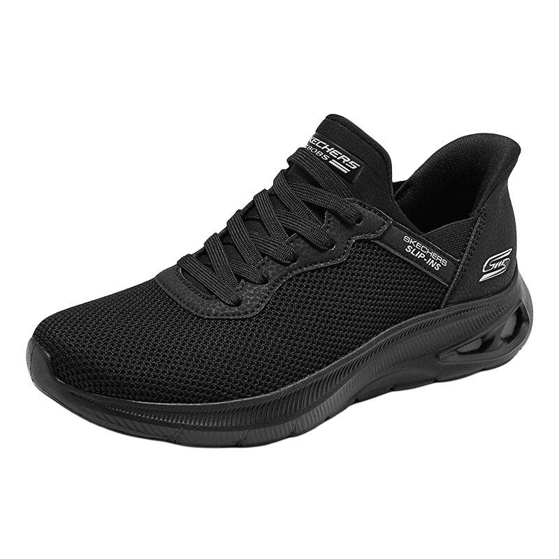 Skechers Удобные и модные кроссовки на амортизирующей подошве, низкие, повседневные, женские, полностью черные 117509-BBK