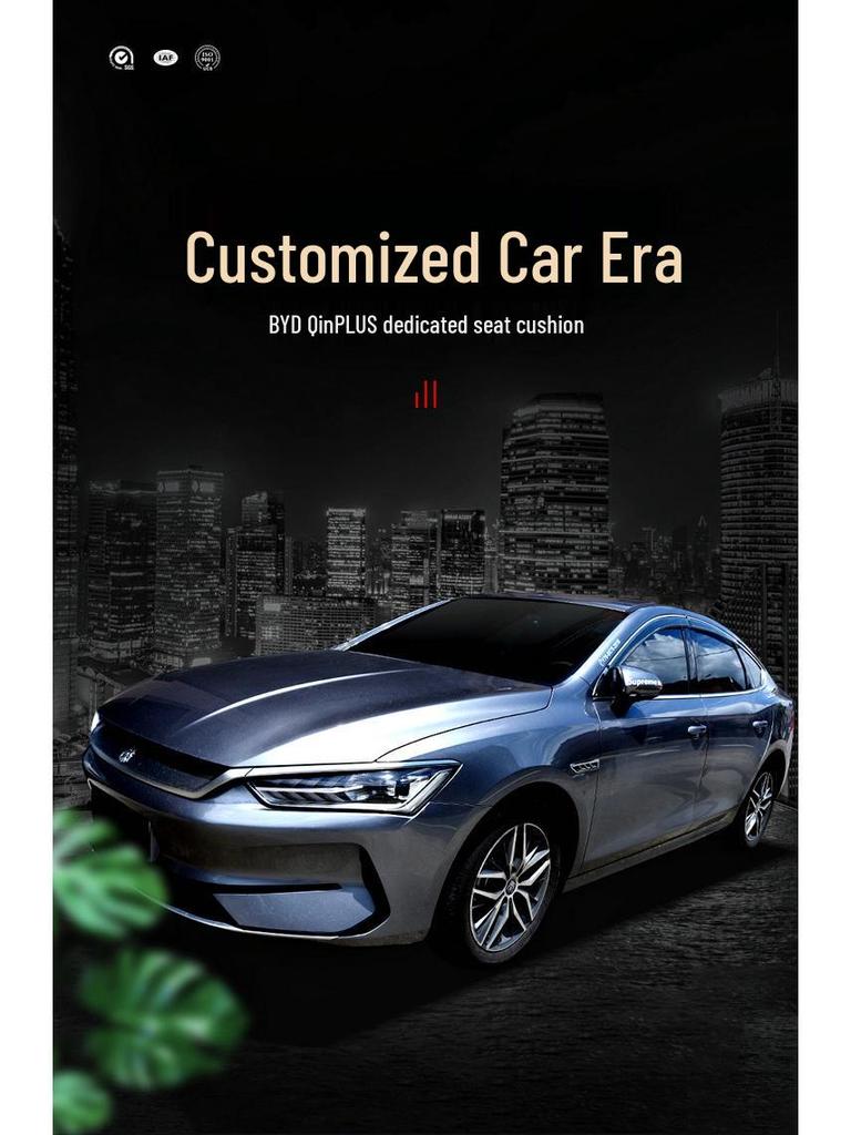 BYD Qin PLUS All-Season Leather Car Seat Cushion for 5-Seater Sedan