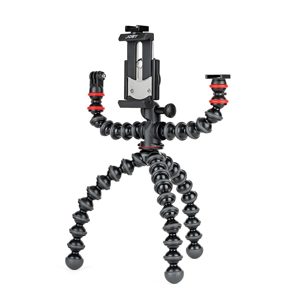 JOBY Smartphone Mini Gorillapod Mobile Flexible Tripod for Light Outdoor Remote iPhone LED Tripod, Tripod, Rig, iPhone, Microphone/LED Attachment,