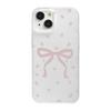 Ins wind bow подходит для iPhone17promax Apple 17 матовый с большим отверстием чехол для мобильного телефона 16/15 противоударный 14.