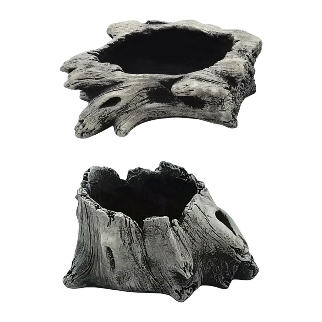 Искусственная скульптура-кашпо из коряги, смола, для суккулентов, цветочные горшки, имитация поленницы, пористые горшки для бонсай, горшки для деревьев и растений