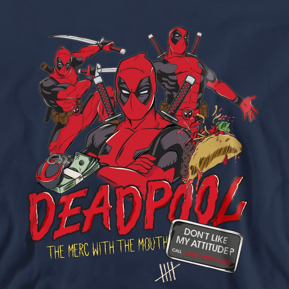 Deadpool Unisex Adult Attitude Sweatshirt