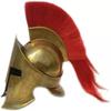Греческий коринфский шлем Древний средневековый доспех Рыцарь Спартанец 300 Копия шлема с красным плюмажем
