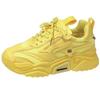 Желтые кроссовки для женщин, платформа, спортивная обувь для женщин, кроссовки на толстой подошве, белые массивные кроссовки, женская обувь для ходьбы на открытом воздухе