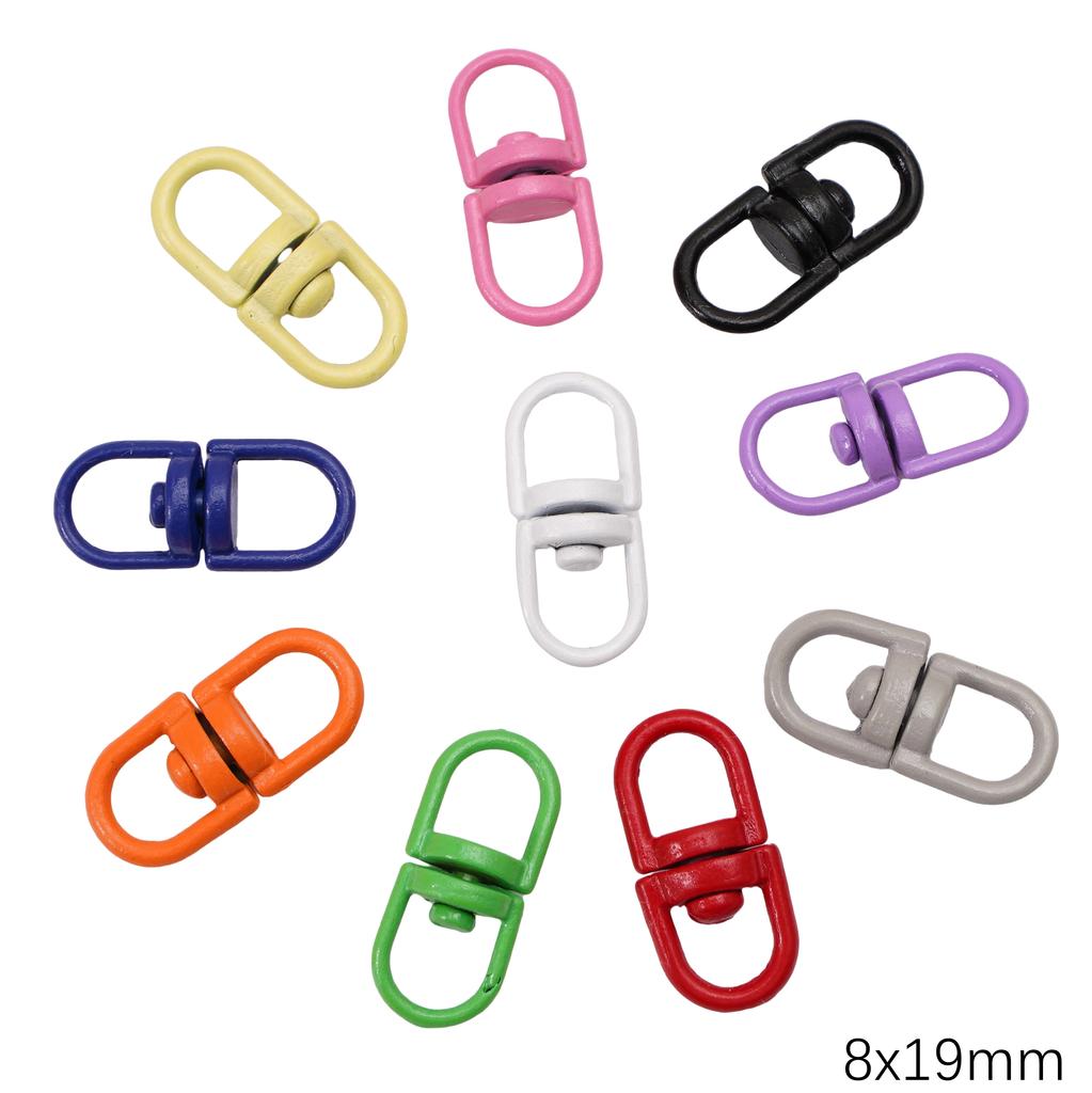 5-100 шт. Сплав Окрашенный спреем Брелок Брелок Карабин Кольцо для ключей Для DIY Ювелирных изделий Ключи Кошельки Украшения