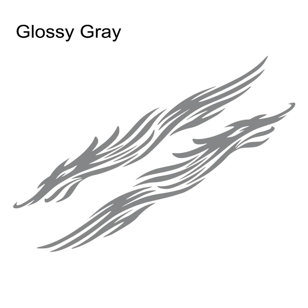 2PCS Car Side Door Skirt Stickers Animal Fox Graphics Vinyl Decals Waterproof Automobile Styling Decoration Stickers Accessories