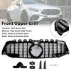 GT-Style Front Bumper Grille Fit Mercedes Benz A-Class W177 2019-2023 Black