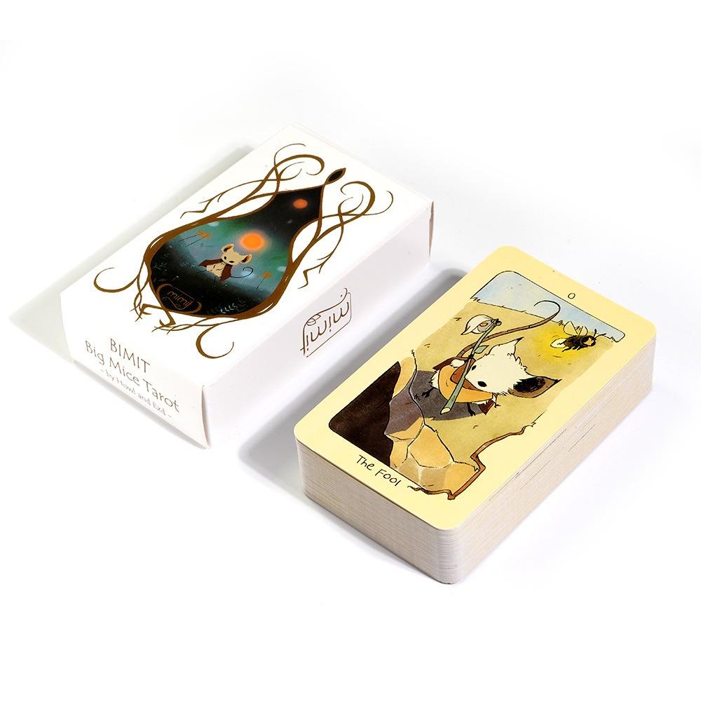 78 шт. Карт 10,3*6 см MIMIT | Мини-Таро Мышей: Маленькая колода Таро, наполненная большими жизнями и приключениями // Читать, играть и рассказывать.