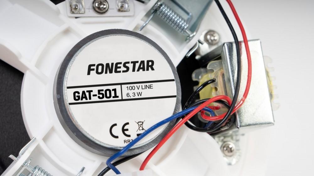 Fonestar Gat-501 - Głośnik Okrągły Do Zabudowy 100 V, 5'', Biały