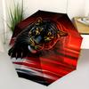 1pc Jaguar Print Umbrella - 8-Rib Automatic Open/Close, Fashionable Compact Umbrella for Outdoor Adventures yy250813134