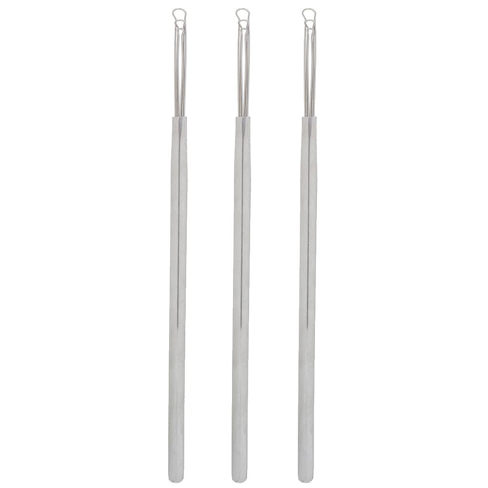 3 шт. Ложка для ушей из нержавеющей стали с тройным кольцом, средство для удаления ушной серы, инструмент для чистки