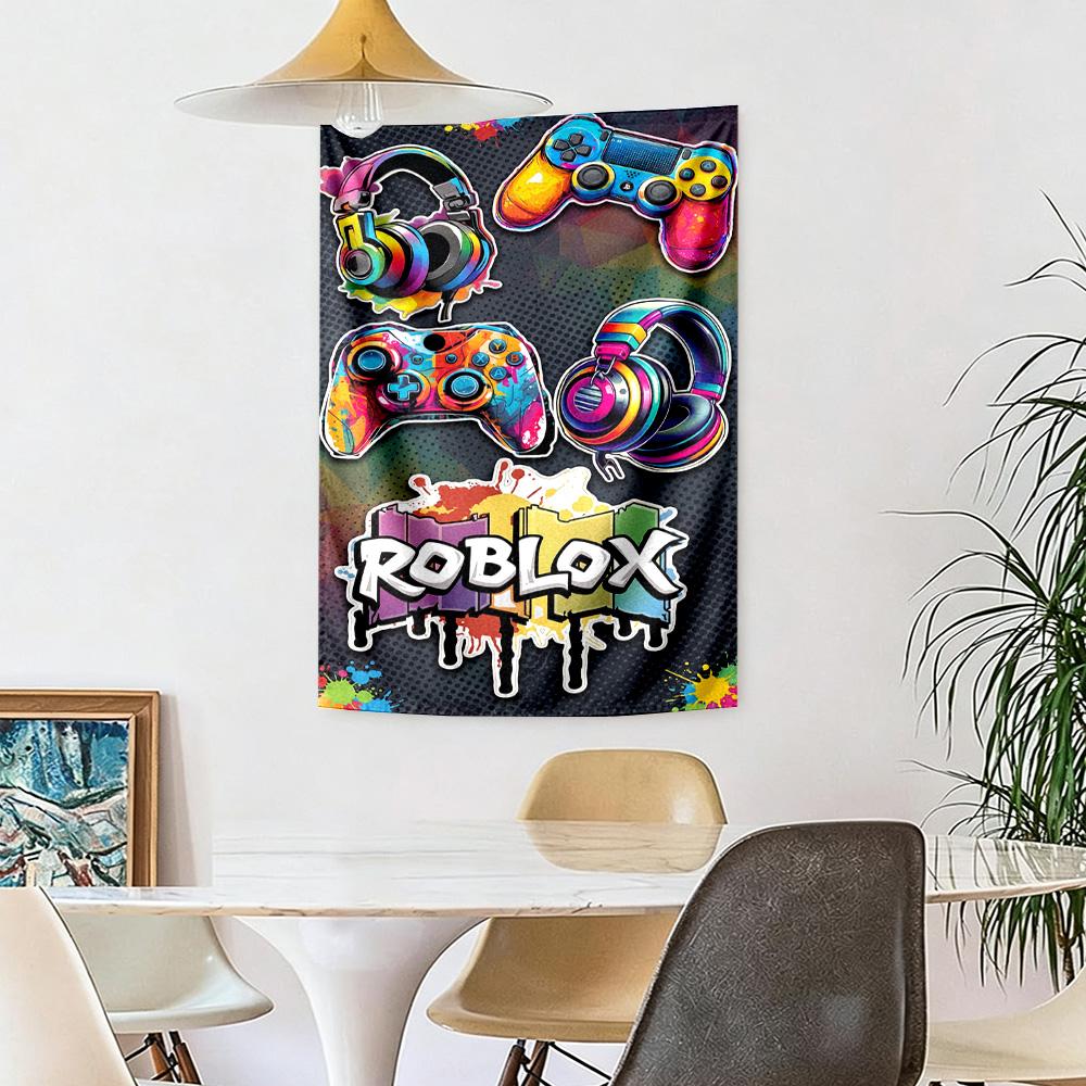 Roblox Wall Decor Tapestry Art For Pet Memorial Birthdaywedding Party Backdrop Family Gift
