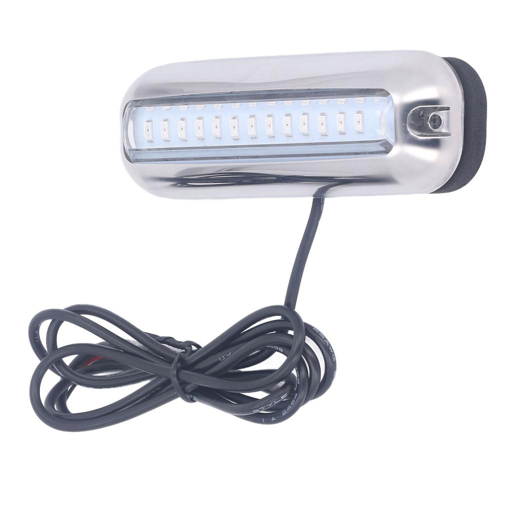 Underwater Boat Lights IP68 Waterproof 42 LED Beads 125 degrees Wide Angle Highlight Marine Light Lamp DC10‑30V Blue