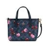 Coach City 15 Zipper Closure Logo Canvas Tote Bag Shopping Shoulder Crossbody Handbag Mini Women Tote Denim-Blue Mixed-Colors CY737-IMDEI