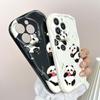 Cute Cartoon Pattern Cream Texture Casing Wavy Edge Soft Silicone Cover Phone Case for Huawei Honor Infinix Tecno iPhone