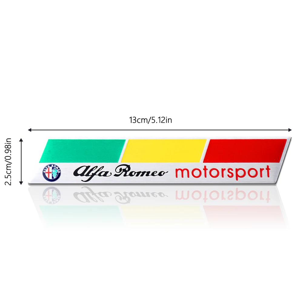 For Alfa Romeo 108 Car Sticker For Alfa Romeo 159 147 1pc 3D Aluminum Badge Car Body Decor Sticker For Alfa Romeo Motorsport Mali Giulietta GT 159