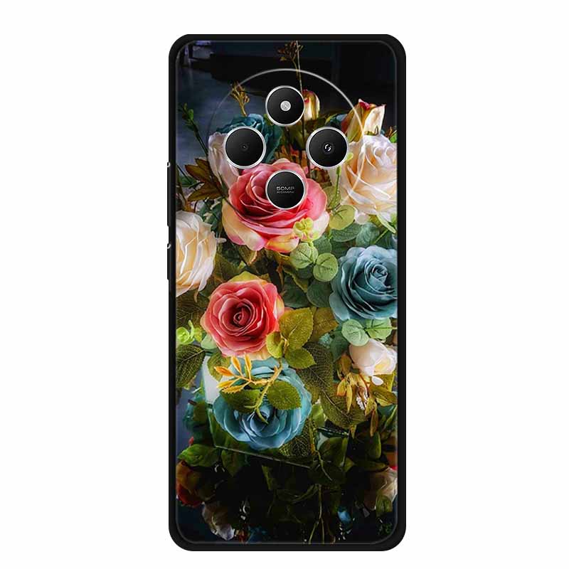 Phone Case For Xiaomi Redmi 14C Back Cover Case 14 C Black Silicone Soft Funda For Redmi 14C Case Redmi14C 6.88" Shockproof Bag