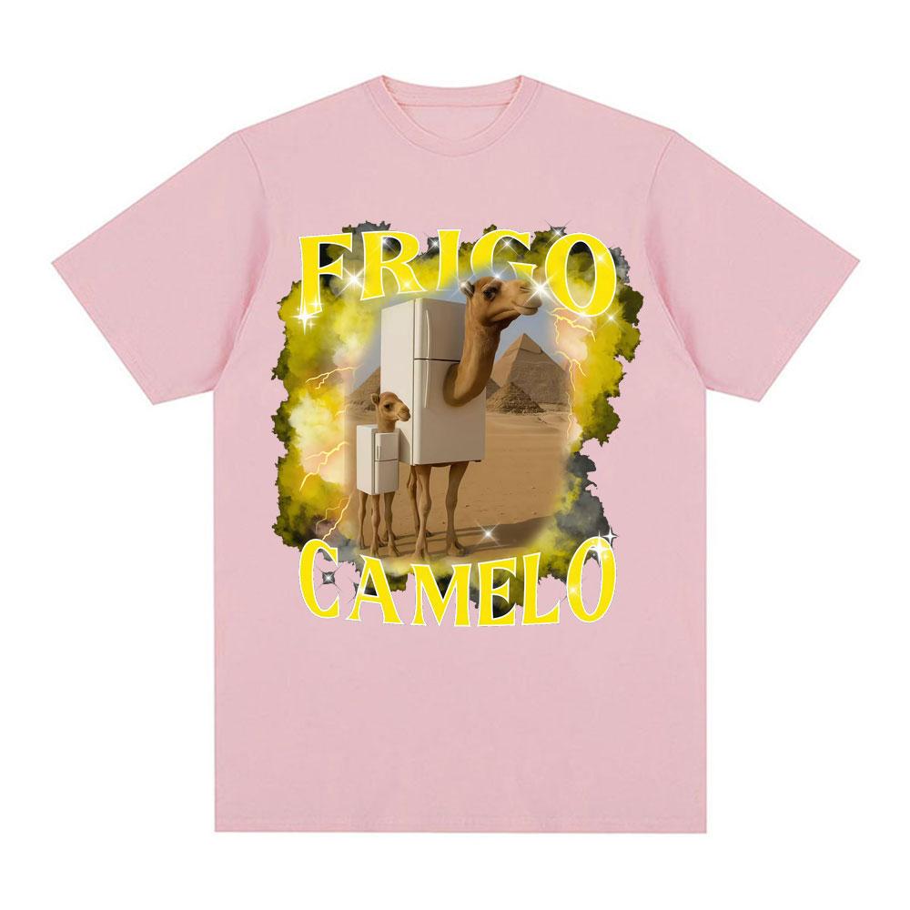 Frigo Camelo Elephant Graphics T Shirt Funny Italian Brainrot Meme T Shirts Unisex Women 100 Cotton High Quality Oversized Tshirt
