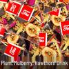 Травяные чайные пакетики «Слива и Шелковица» с Розой и Боярышником