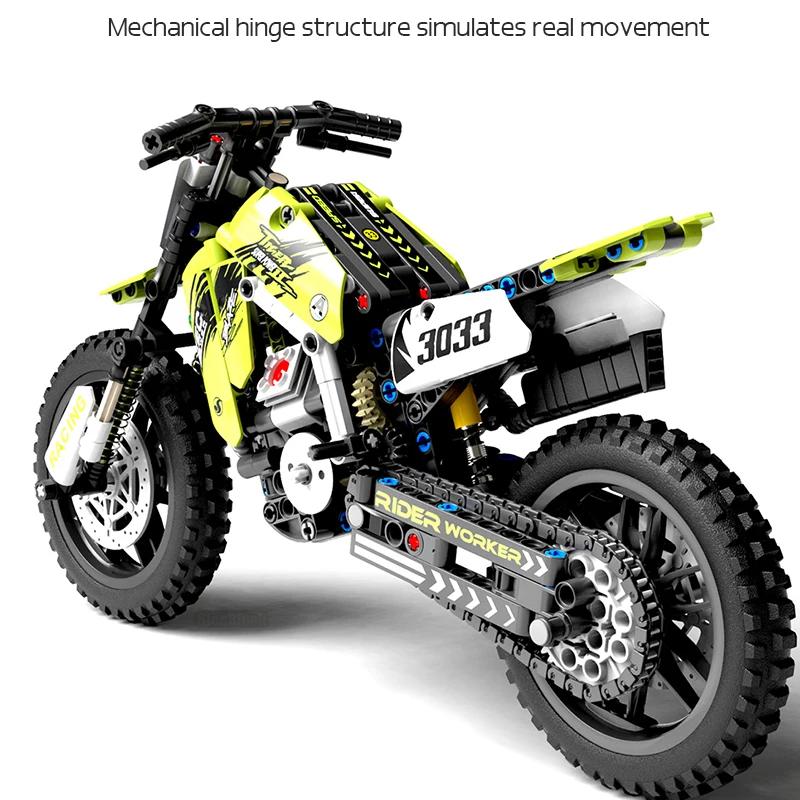 Non-Toxic Creative Motorcycle Toy Building Block Set Stem Construction Kit For Children And Adults Collectible Motorcycle Models