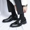 Fashion Mens Luxury Brand Loafers Male Comfortable Business Shoe Pointed Toe Classic Men Shoes for Wedding Fashion Mens Slip On Footwear