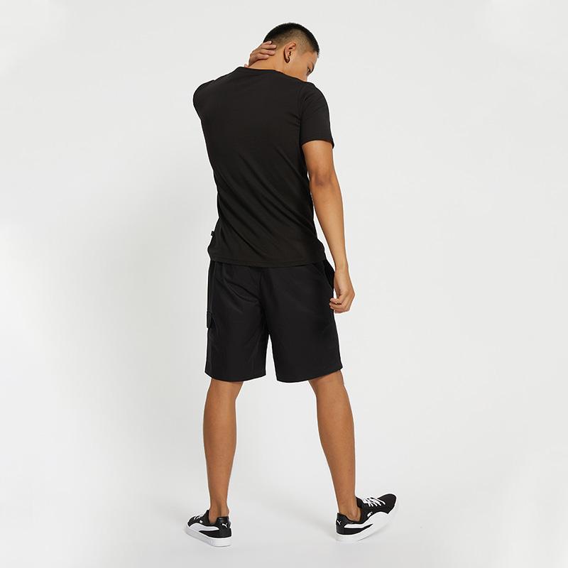 Puma Повседневная футболка с коротким рукавом и круглым вырезом, мужские топы, черная 855977-01