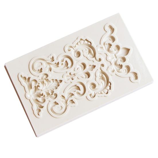 Тисненая силиконовая форма для мастики, торта, шоколада, пасты для лепки, противень для выпечки, инструмент для украшения