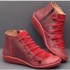 Женские зимние ботинки Ботильоны из искусственной кожи Весенние туфли на плоской подошве Женские повседневные короткие ботинки Модные ретро-ботинки на шнуровке Zapatos Mujer