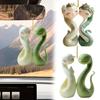 Cartoon Snake Pendant Acrylic 2D Flat Hanging Ornament White Snake Green Snake