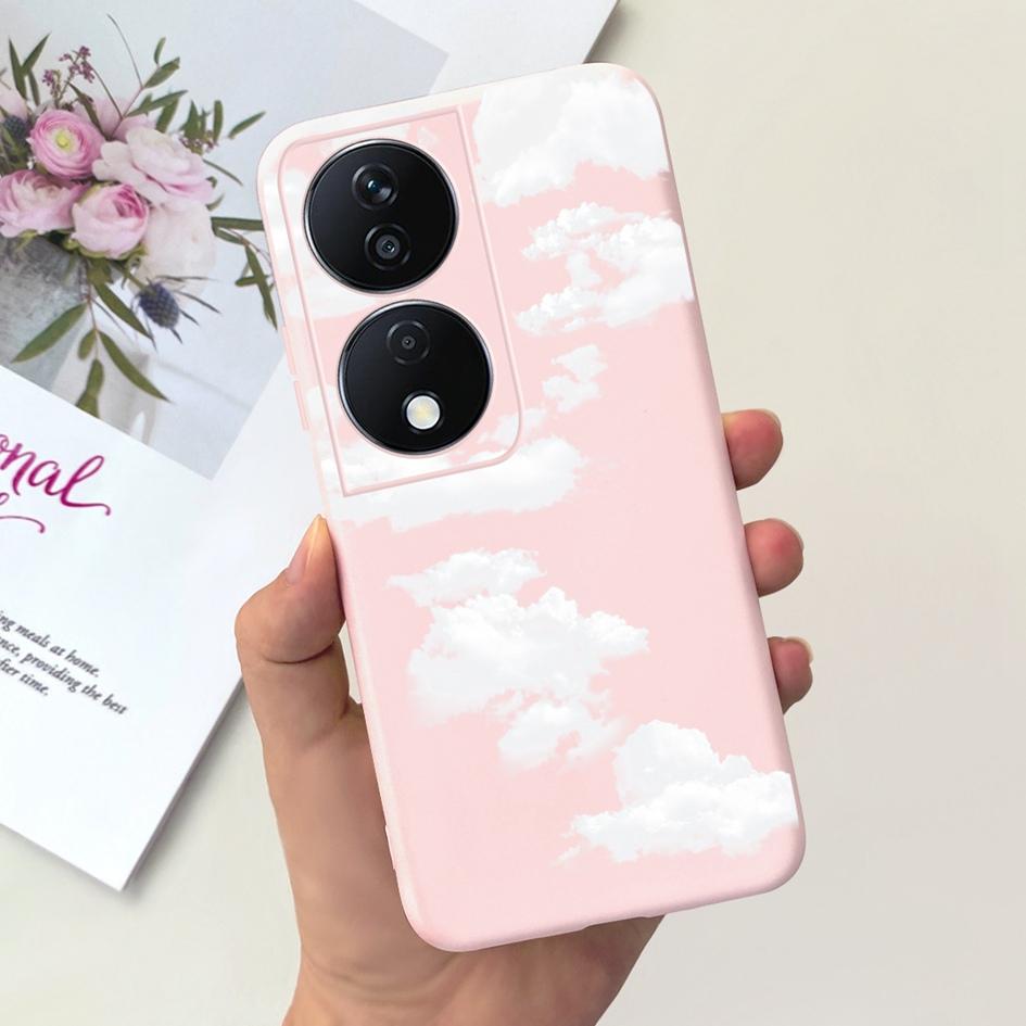 For Honor X7b Case CLK-LX1 CLK-LX2 CLK-LX3 Protective Cover Cute Astronaut Daisy Soft Silicone Funda For HonorX7b X 7B 5G Bumper