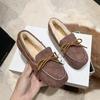 New Style of Doudou Shoes, Women's Cotton Shoes with Fleece, Versatile Fleece Shoes, Flat Student Shoes