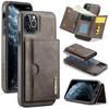 DG.MING M6 Series RFID Tri-fold Card Bag Removable Leather Phone Case