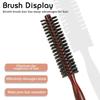 Hair Brush Small Round Brush Wooden Handle Hair Curly Comb New Teasing Brush  Home
